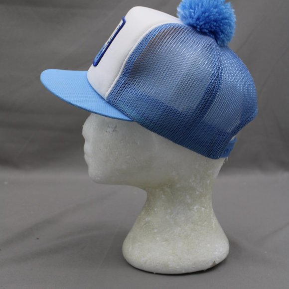 Vintage Patched Trucker Hat - Waterton Oilmens Pom Pom Top - Adult Snapback - Picture 4 of 8